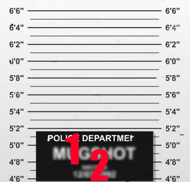 مخصص الإجرامي القدح النار الشرطة Lineup Mugshot الخلفيات الكمبيوتر طباعة لوازم الحفلات التصوير خلفيات الاستوديو