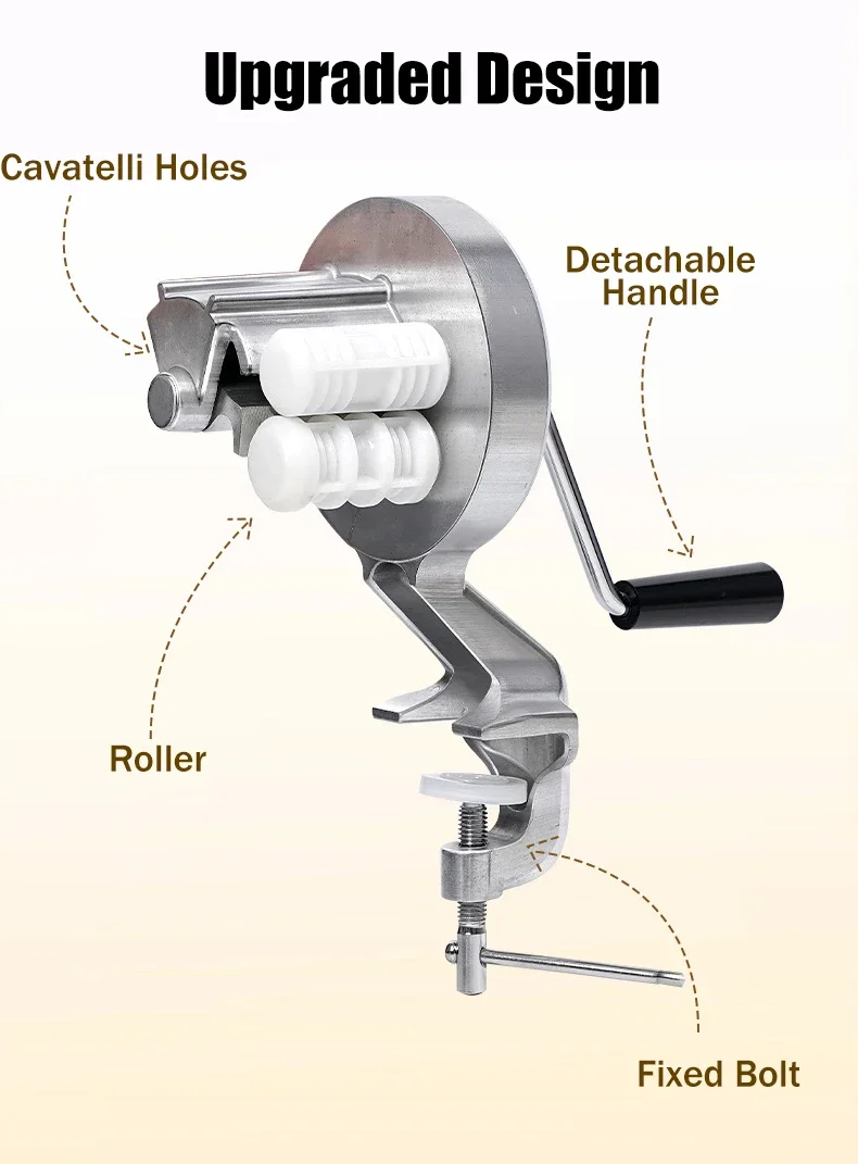 

Seashells Homemade Pasta Tools Hot Machine Pasta Maker Easy to Clean Rollers Makes