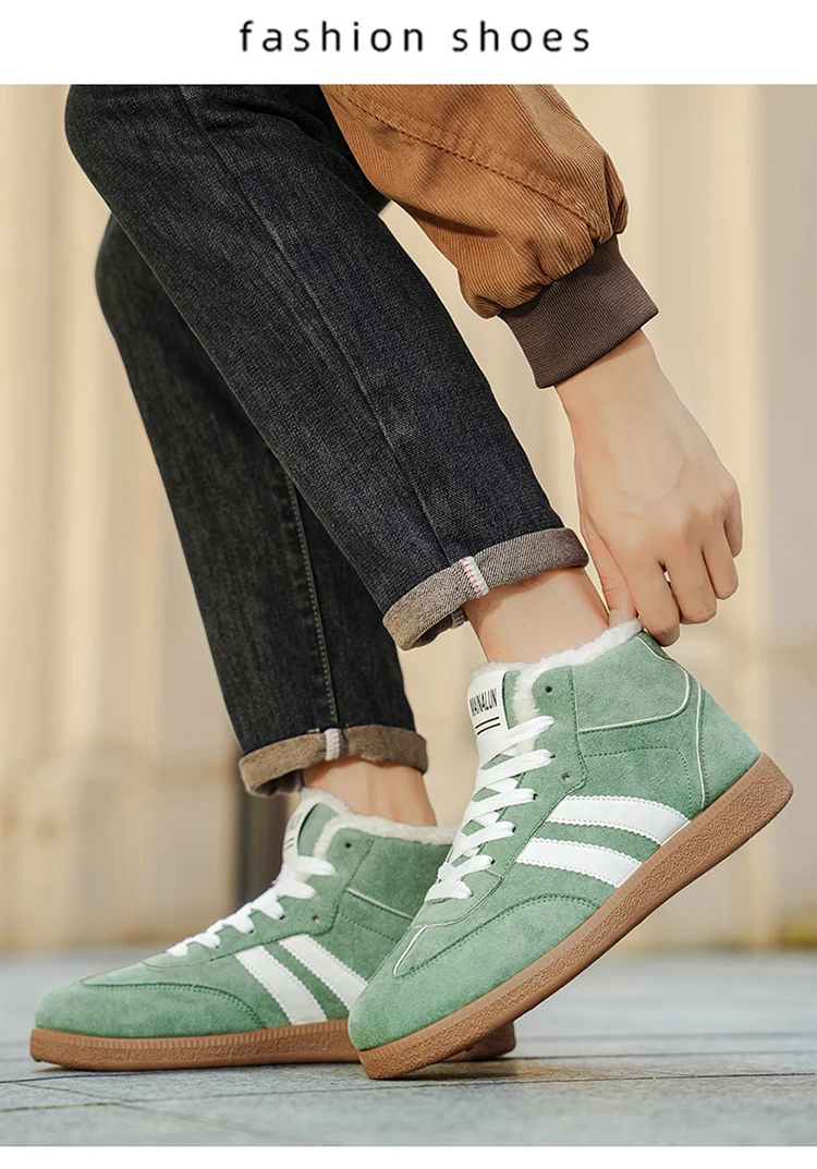 Hohe Schneestiefel, hohe, isolierte Boardschuhe, Winter-Wärmeisolierung, stilvolle, sportliche Freizeitschuhe für Herren, bequem und – Detail 13