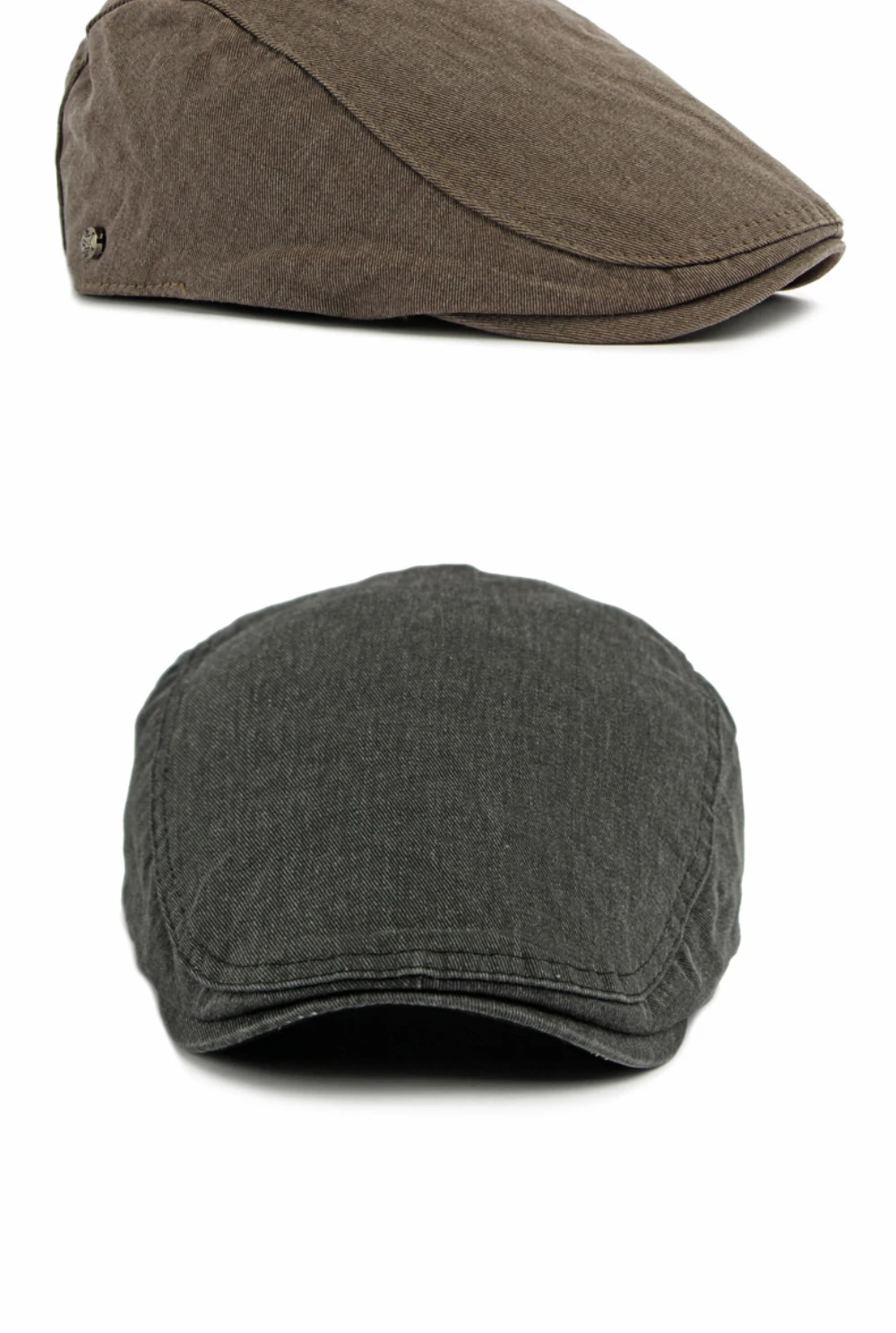 HT5097 Herren- und Damen-Baskenmützen Retro 100% Gewaschene Baumwolle Baskenmütze Unisex Ivy Flat Cap Einfarbig Schlicht Frühling Sommer Herbst Baskenmütze – Detail 9