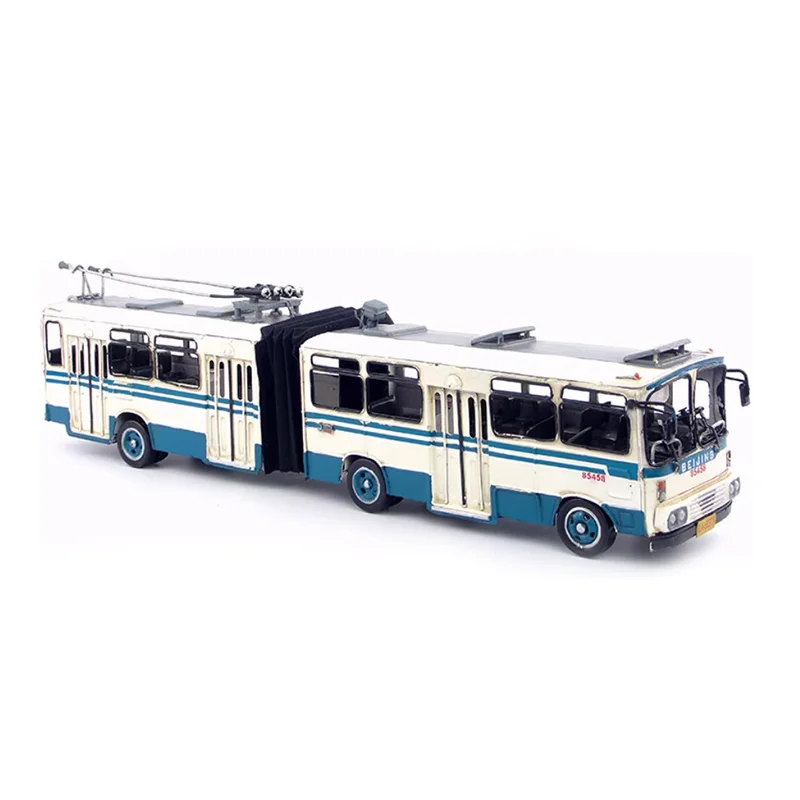 

Diecast Retro Iron Crafts and Handicrafts Beijing Bus BD562 Tram Home Decoration Finished Simulation Collection Vehicle Gift Toy