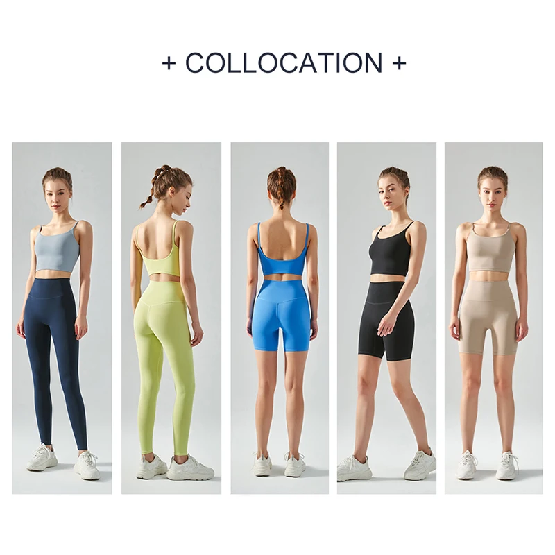 DANCEFISH Basic Top Deep U Beautiful Back Sportwear Removable Pads Low Intensity Daily Wear Outdoor Fitness Women Yoga Bra