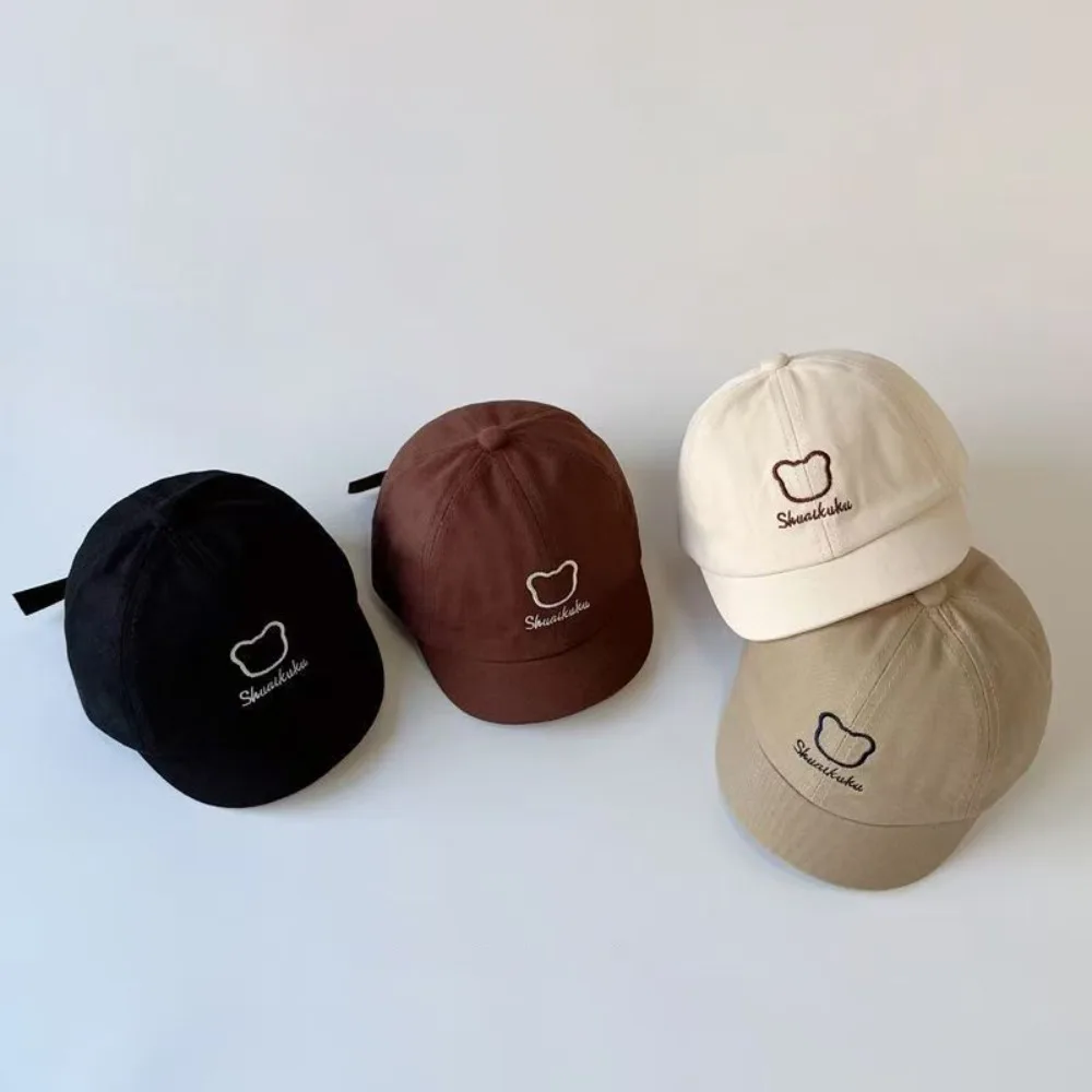 

Cute Breathable Baseball Hat Embroidery Letter Cotton Sun Hat Thin Summer Beach Cap Boy Girl