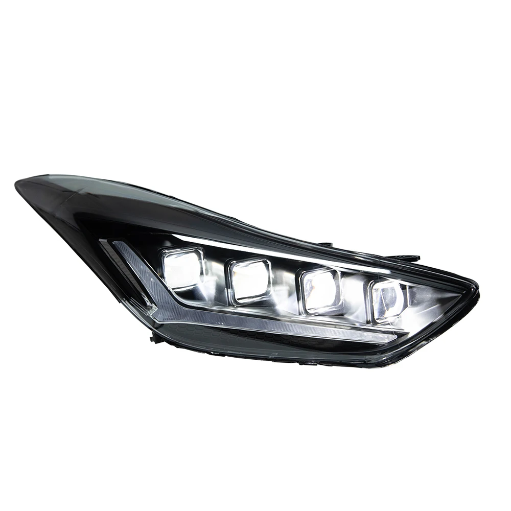 For 2012-2016 Hyundai Elantra Car Headlights Assembly LED Auto Headlight Accessories Upgrade Projector Lens DRL 100W Condition