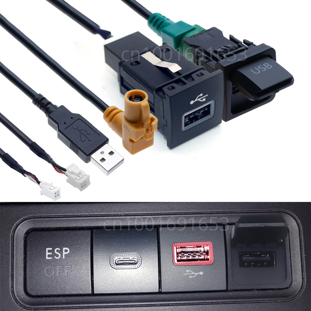 Car Radio Android Player 4 6 Pin USB Data Transfer Switch Cable