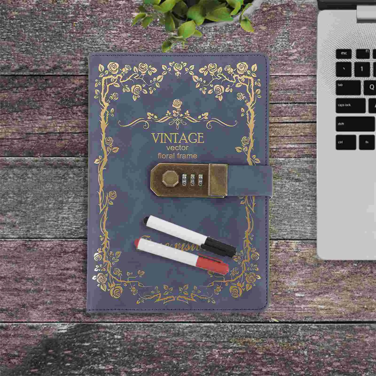 Portable Notepad Scrapbook Vintage Notebooks Multifunction Student Schedule Planner Office