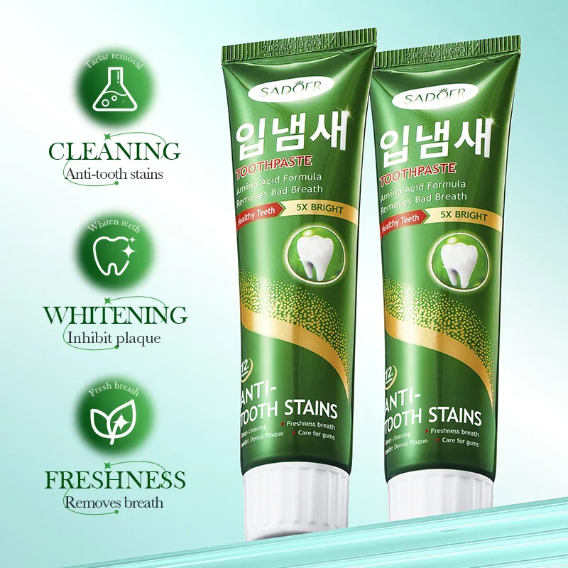 

SADOER Amino Acid Reduce Plaque and Bad Breath Toothpaste Cleansing Tooth Stains Toothpaste