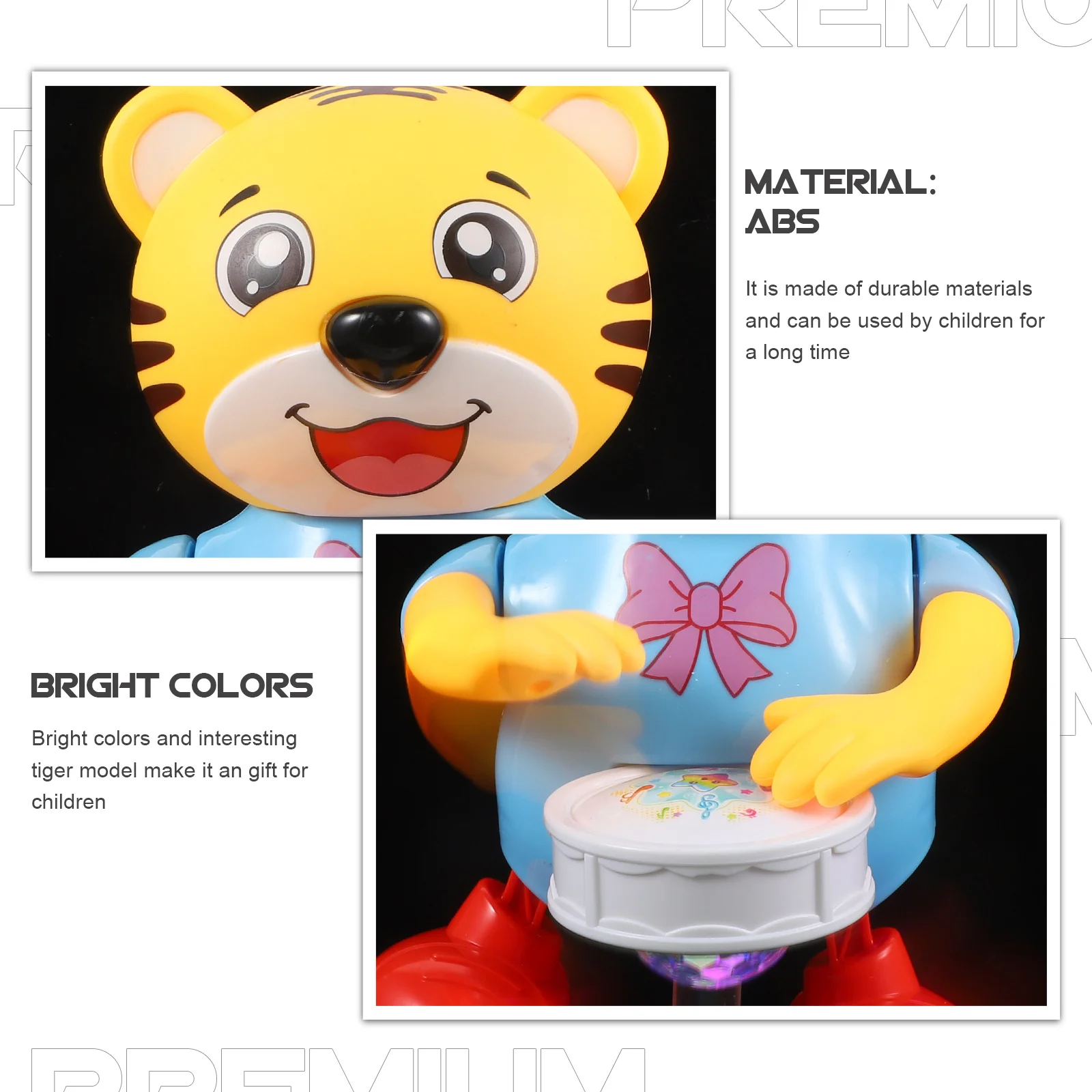 Zingen Elektrische Drum Robot Baby Educatief Muzikaal Vroeg Leren Kindercadeau Heldere kleuren Veilig