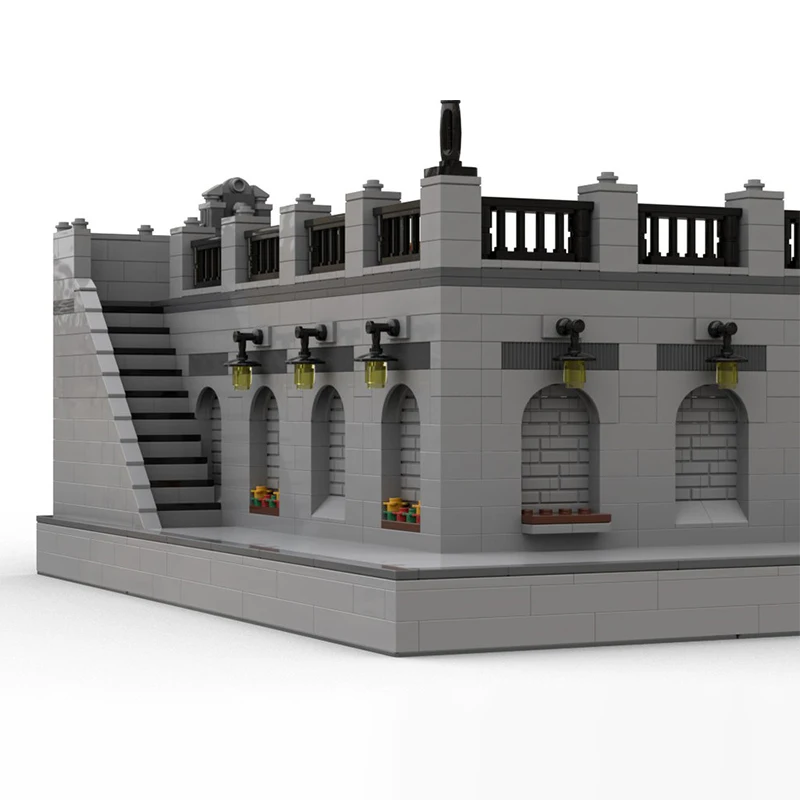 Ensemble complet de promenade parisienne modulaire, 3725 pièces, MOC, Style français, éducation de rue, blocs de construction, jouets d'anniversaire, cadeau