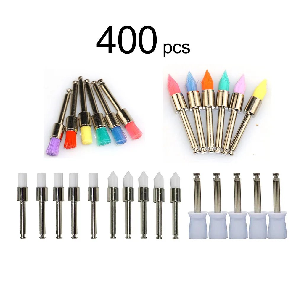 

400pcs Dental Polisher Brushes Polishing Bowl for Dental Handpiece Dentist Tools Dentistry Material