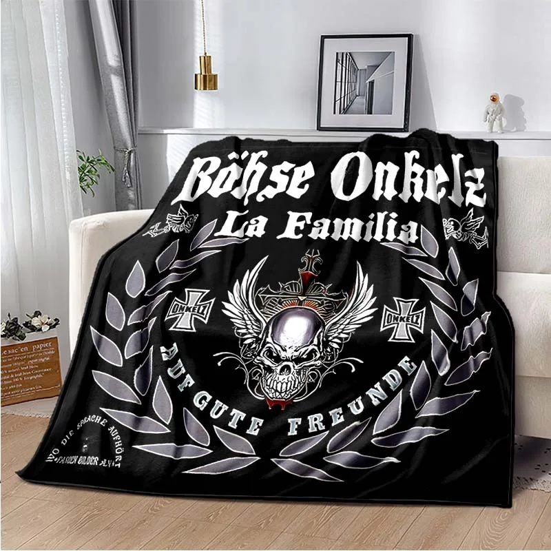 Böhse Onkelz Bohse Onkelz manta para cama, oficina, coche, rodilla, mantas, regalo de música