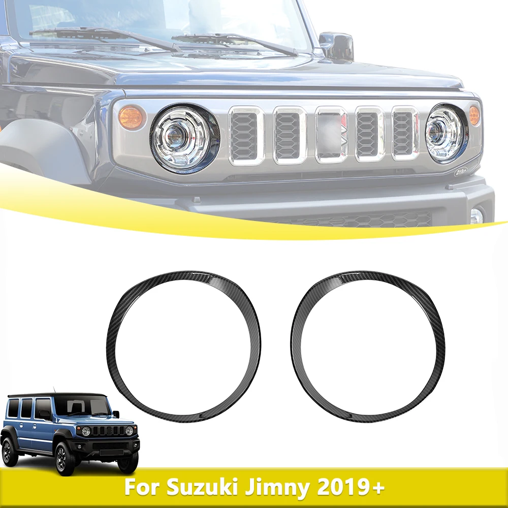 

Декоративная накладка на кольцо фары для Suzuki Jimny JB64 JB74 JB64W 2019-2025, рамка переднего освещения, автомобильные детали, внешние аксессуары