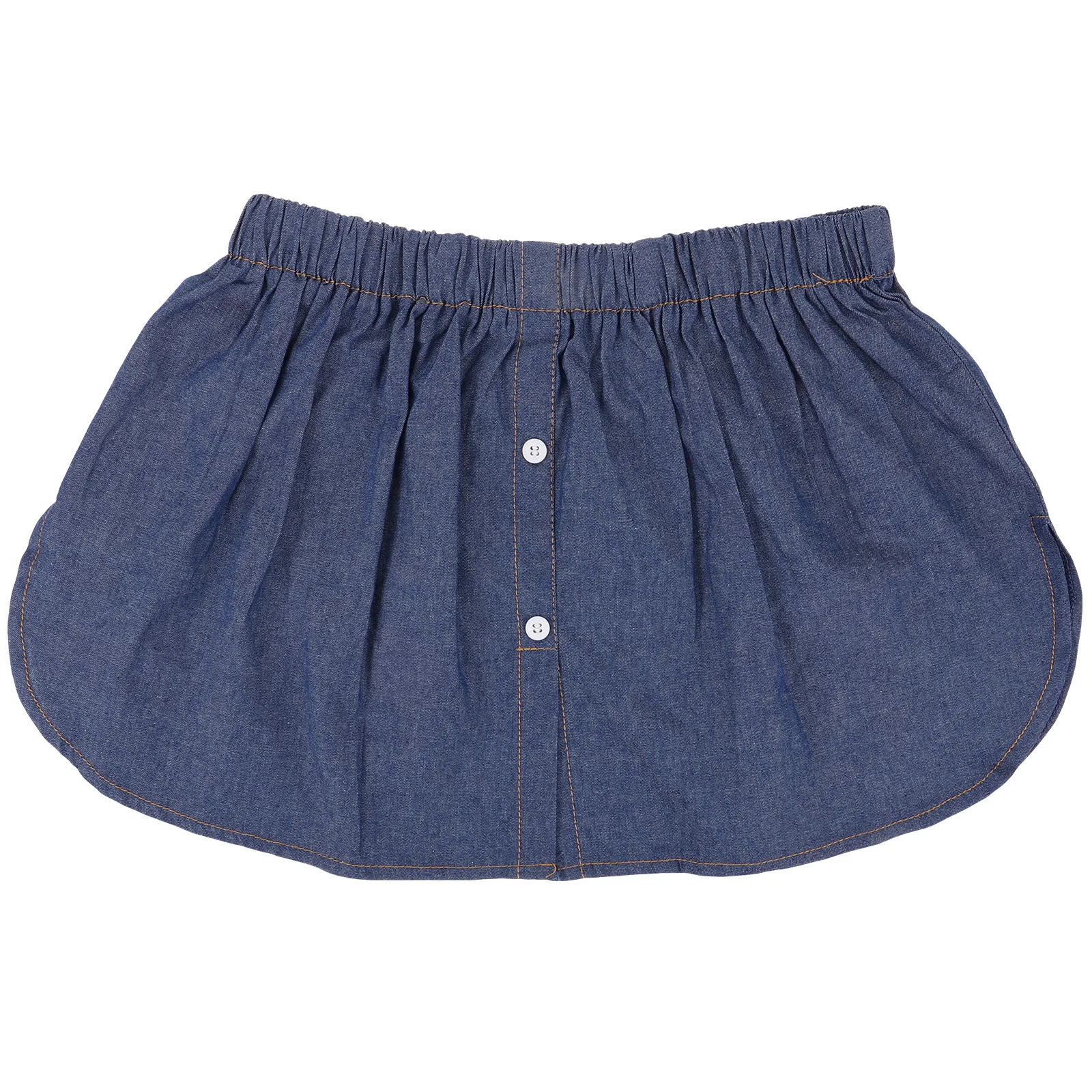 

Women Shirt Extender Lower Sweep Skirt A-Line Half-Length Short Skirt Underskirt Soft Fabric Comfortable Wear Shirt Extender