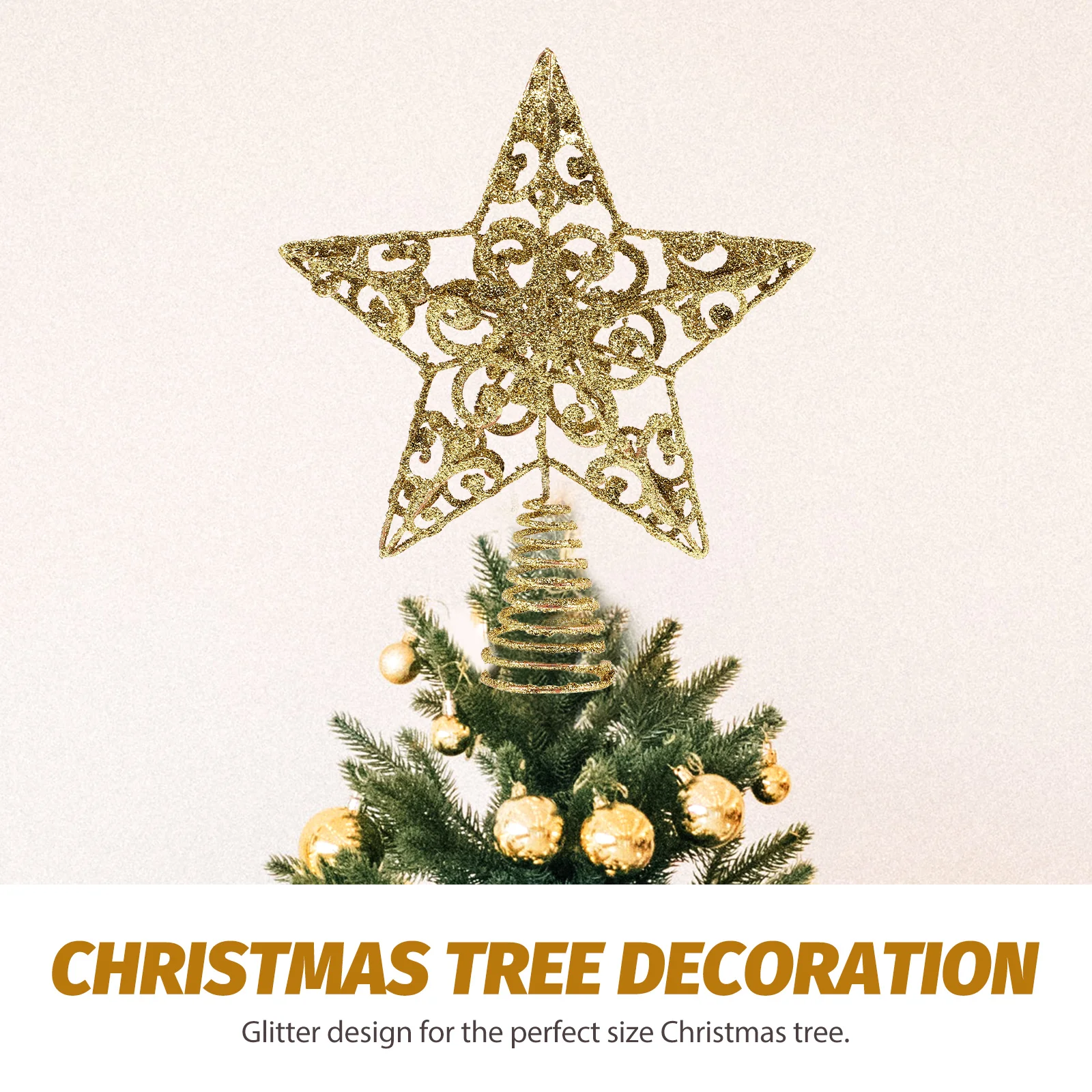 

1Pc Xmas Five-Pointed Ornament Xmas Tree Hanging Decoration Xmas Party Supplies Xmas Scene Layout Xmas Pendants