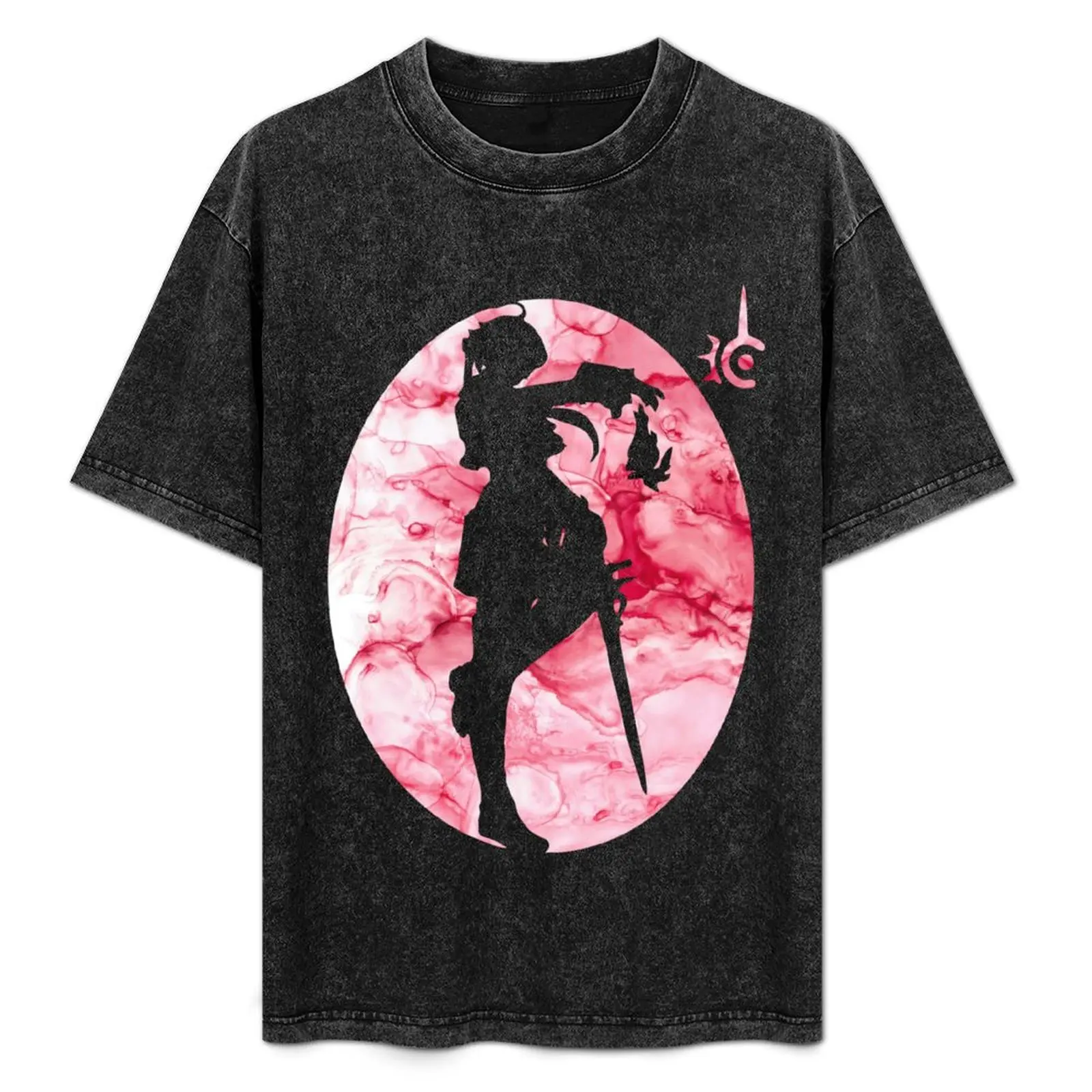 

Футболка FFXIV Alisae Red Mage Shadowbringers Silhouette с модным принтом и короткими рукавами