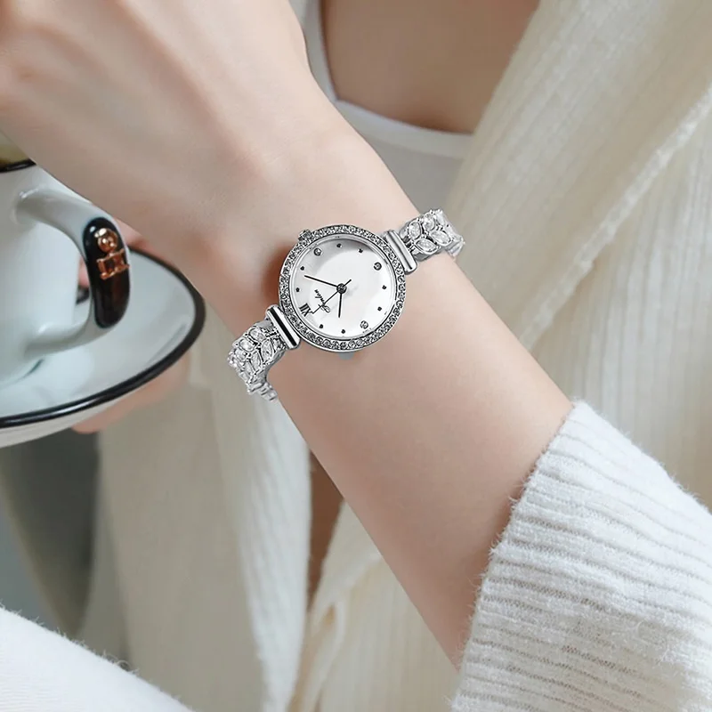 Top Brands Ladies Watches Steel Bracelet Water Resistant Diamond Wristwatches Female Gifts Fashion Designer Women Wristwatches