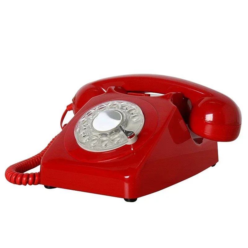المبيعات الساخنة هاتف القرص الدوار الكلاسيكي القديم هاتف عتيق دوار جرس معدني عتيق #4