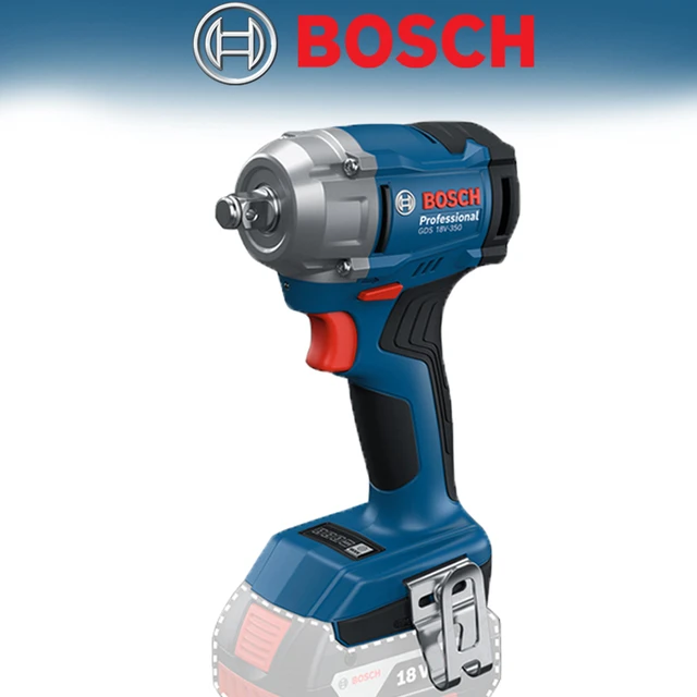 BOSCH-GDS電動インパクトレンチ電動工具、ブラシレス、コードレス、3トルク設定、調整ドライバー、18v-350、350nm、1/2