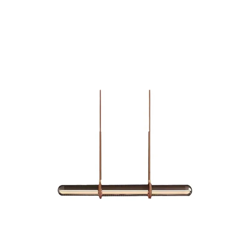 

Light luxury living room dining room strip light modern minimalist designer art hotel bar