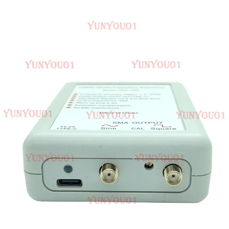 10MHz OCXO Frequency Reference Signal Source, Square Wave Sine Wave Output USB Power Supply, Frequency Can Be Corrected