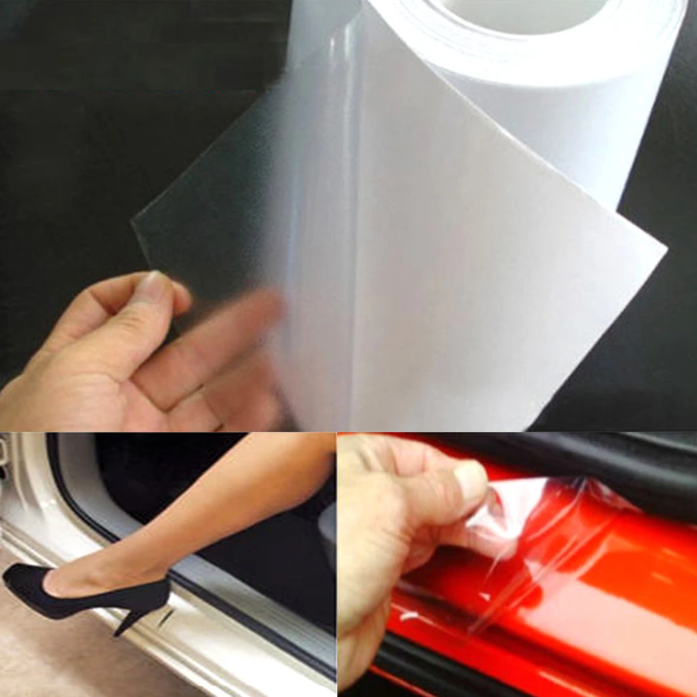 Car Polyurethane Clear Anti-Scratch Door Sill Edge Paint Protection Film Vinyl Sheet Anti Scratch Transparence Film 15cm*300cm