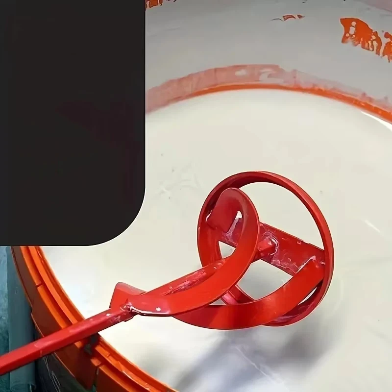 1 peça de acessório para misturador de gesso e tinta com eixo hexagonal, pá de agitação para furadeira elétrica, agitador multifuncional para argamassa e cimento.