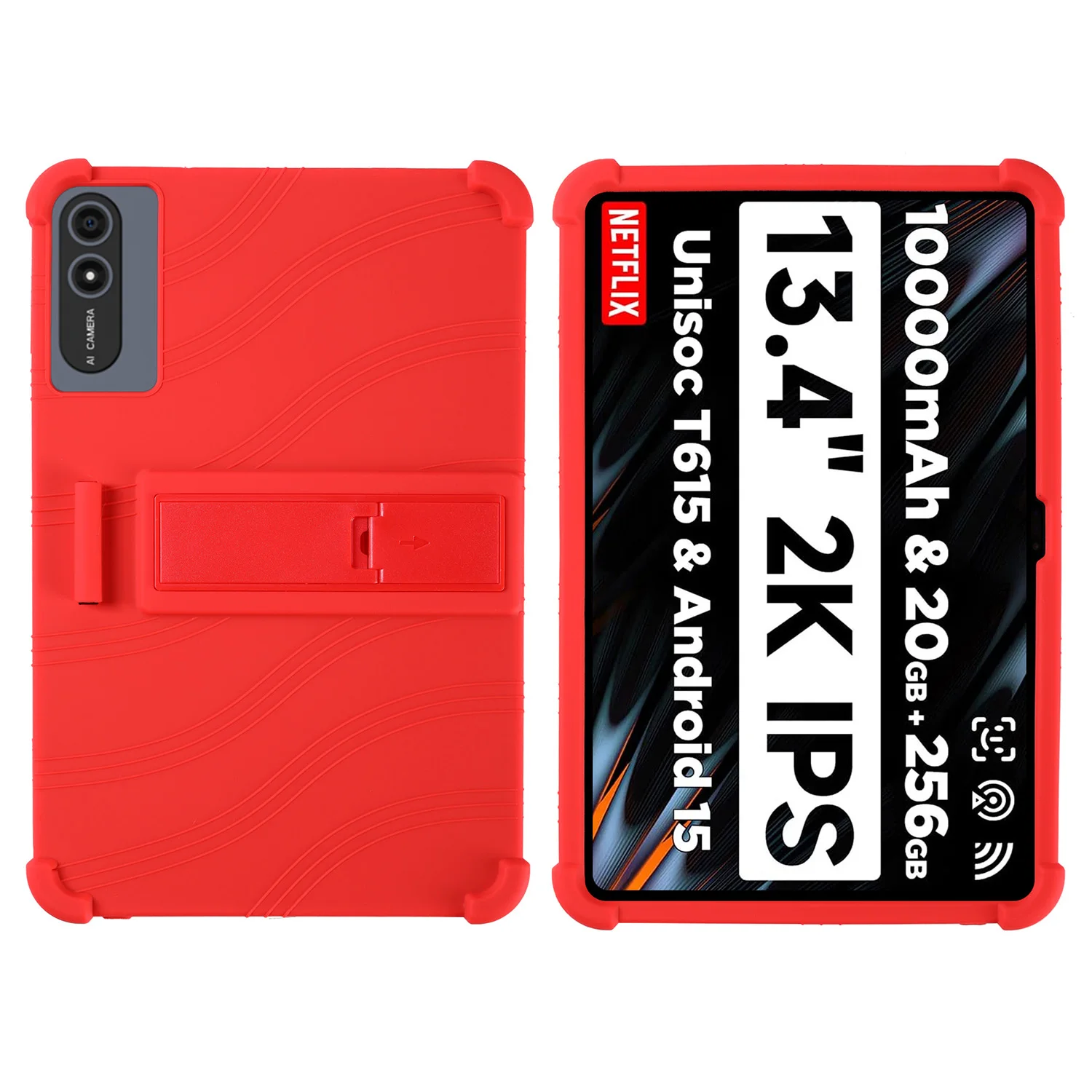 For FIRYMID G99 Tablet 13.4" Android 15 Case Shockproof Cover Soft Silicon Stand Protective Shell