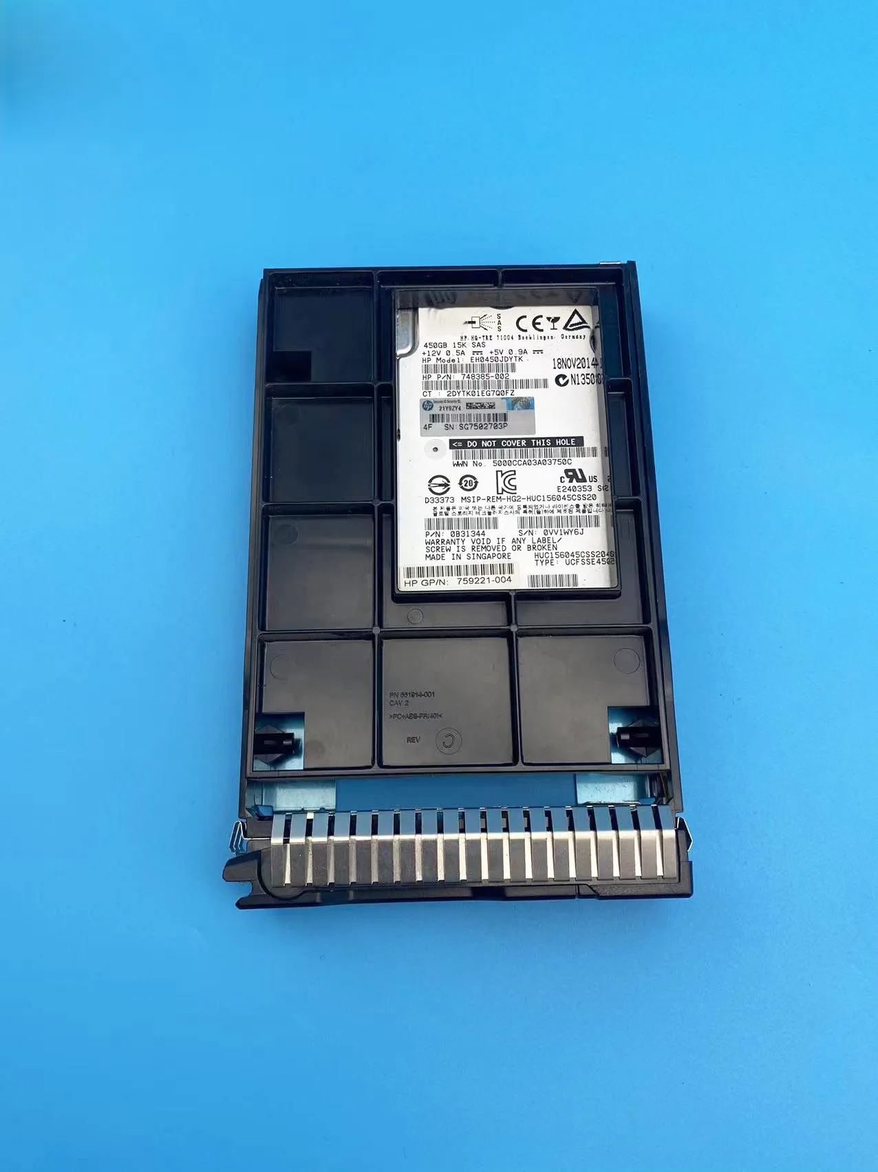 748385-002 759221-004 disco rigido SAS SSD 450 da 2.5 GB