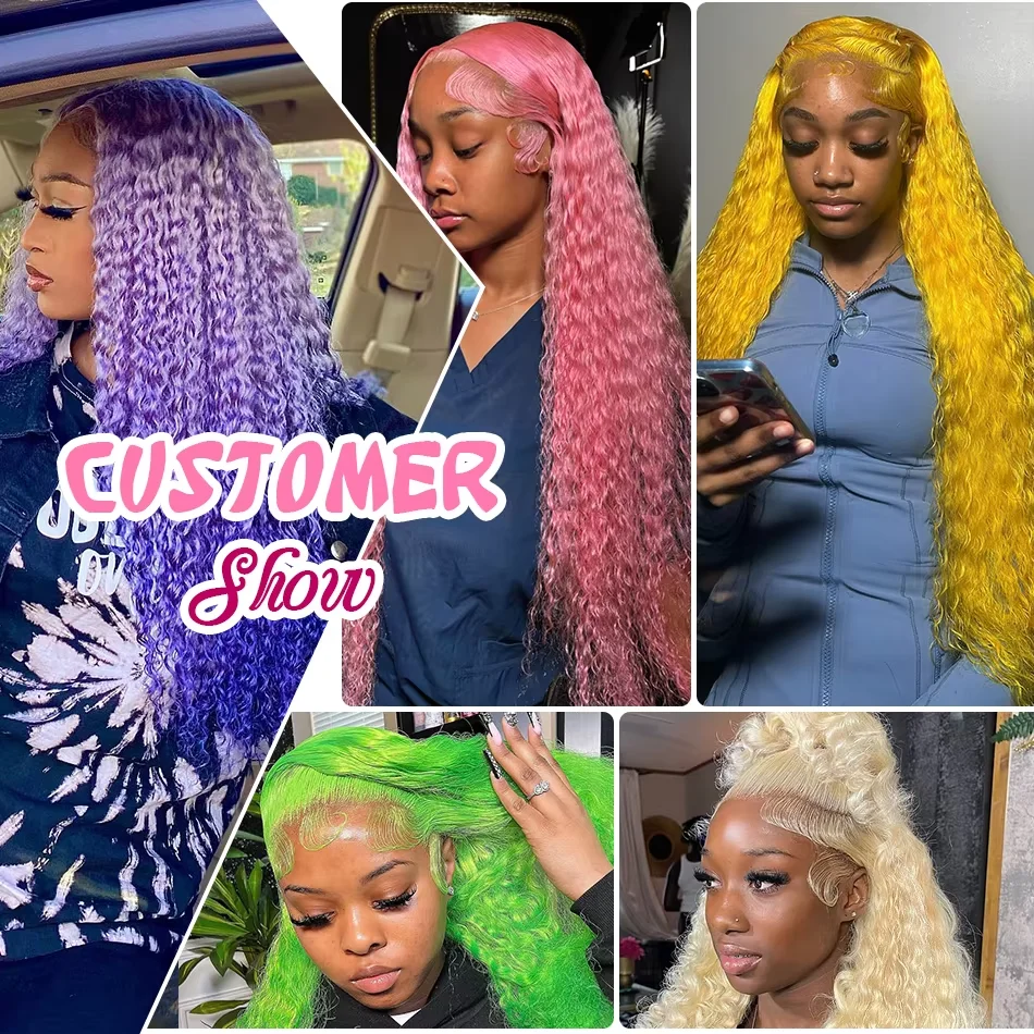 مجعد 30 32 بوصة 613 شقراء 13x4 HD الدانتيل الجبهة خصلات الشعر المستعار الإنسان قبل قطعها البرازيلي موجة عميقة غلويليس الدانتيل شعر مستعار أمامي للنساء #6