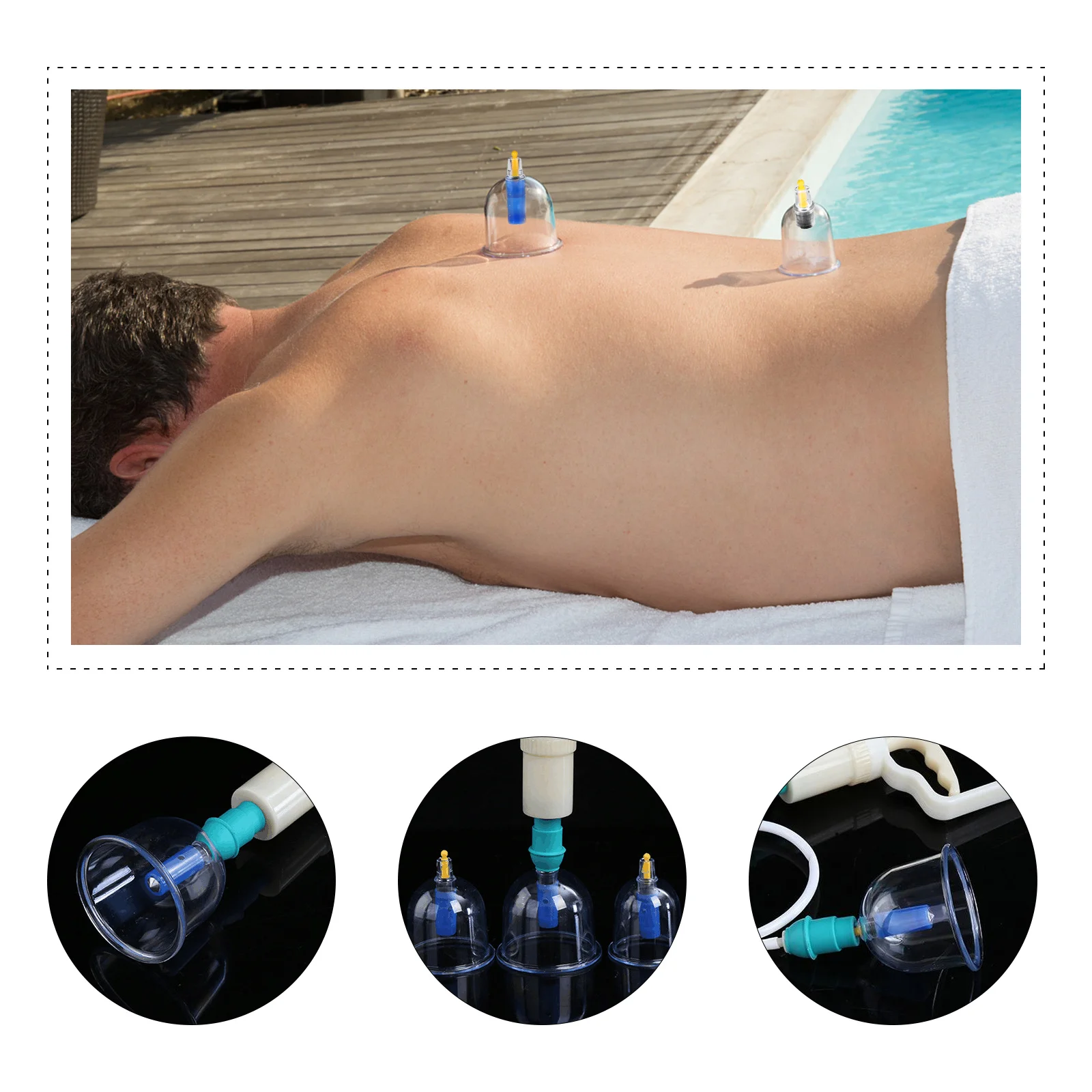 

24Pcs Cupping Therapy Set Vacuum Suction Cups for Blood Circulation and Immune Support Chinese Cupping Kit Body Massage Tool