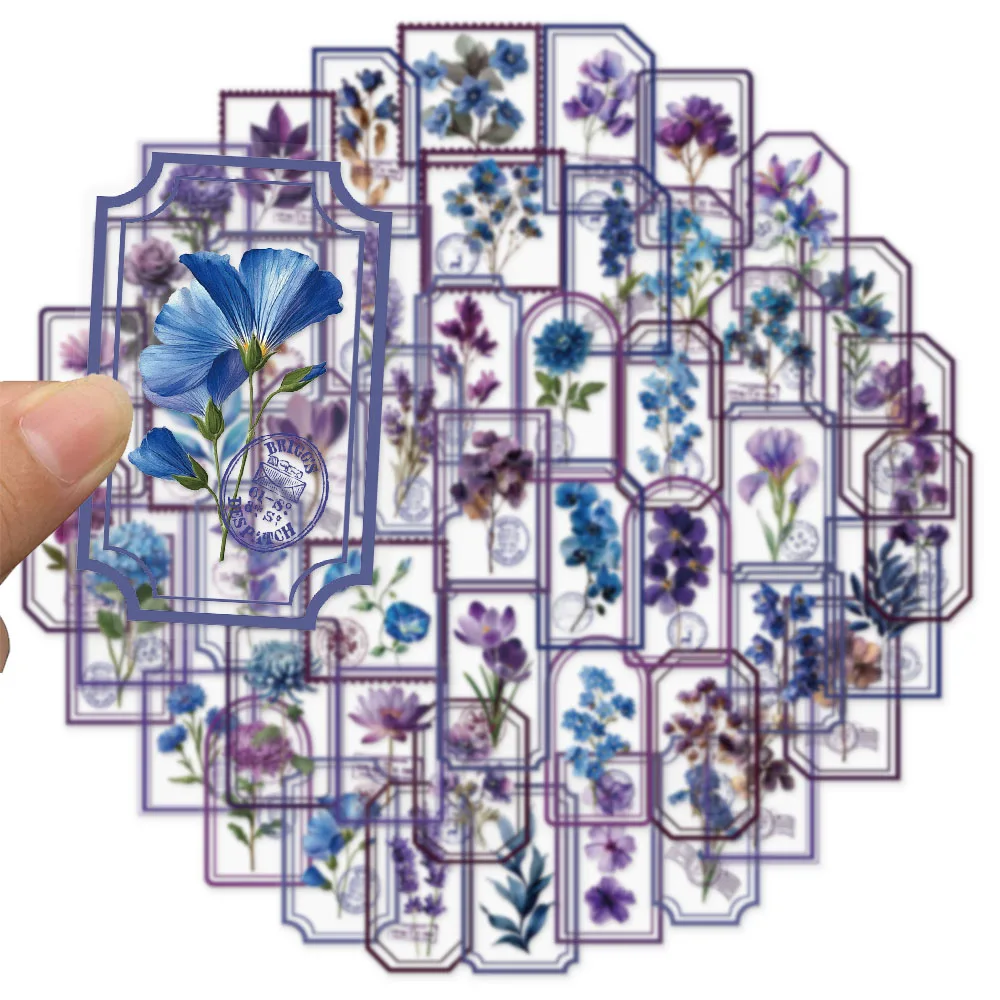 50 قطعة من ملصقات الشفق على شكل زهرة كرتونية، ملصقات إبداعية يمكنك صنعها بنفسك، تعليمات، علامات تزيين الكمبيوتر اللوحي، ملصقات لعبة الحيوانات الأليفة