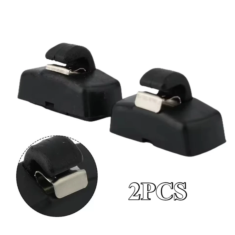 2PCS Black Car Sun Visor Clip Hook Retainer Sunvisor Clips