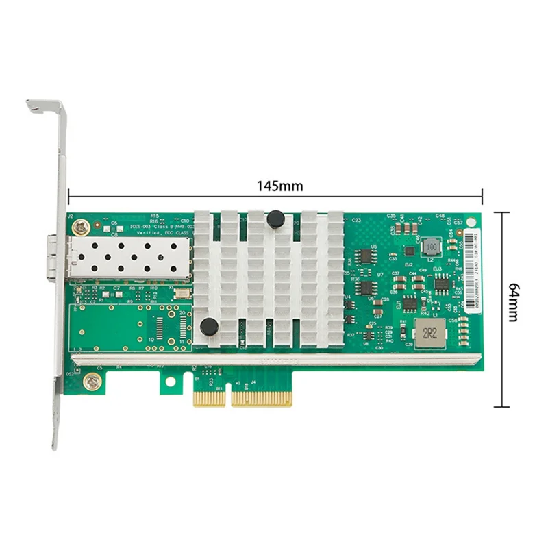 A97I-Pcie X4 Single Port 10G SFP+ Network Card X520-DA1 82599EN 10Gbe NBBASE-T NIC Fiber Adapter For Windows Linux Servers