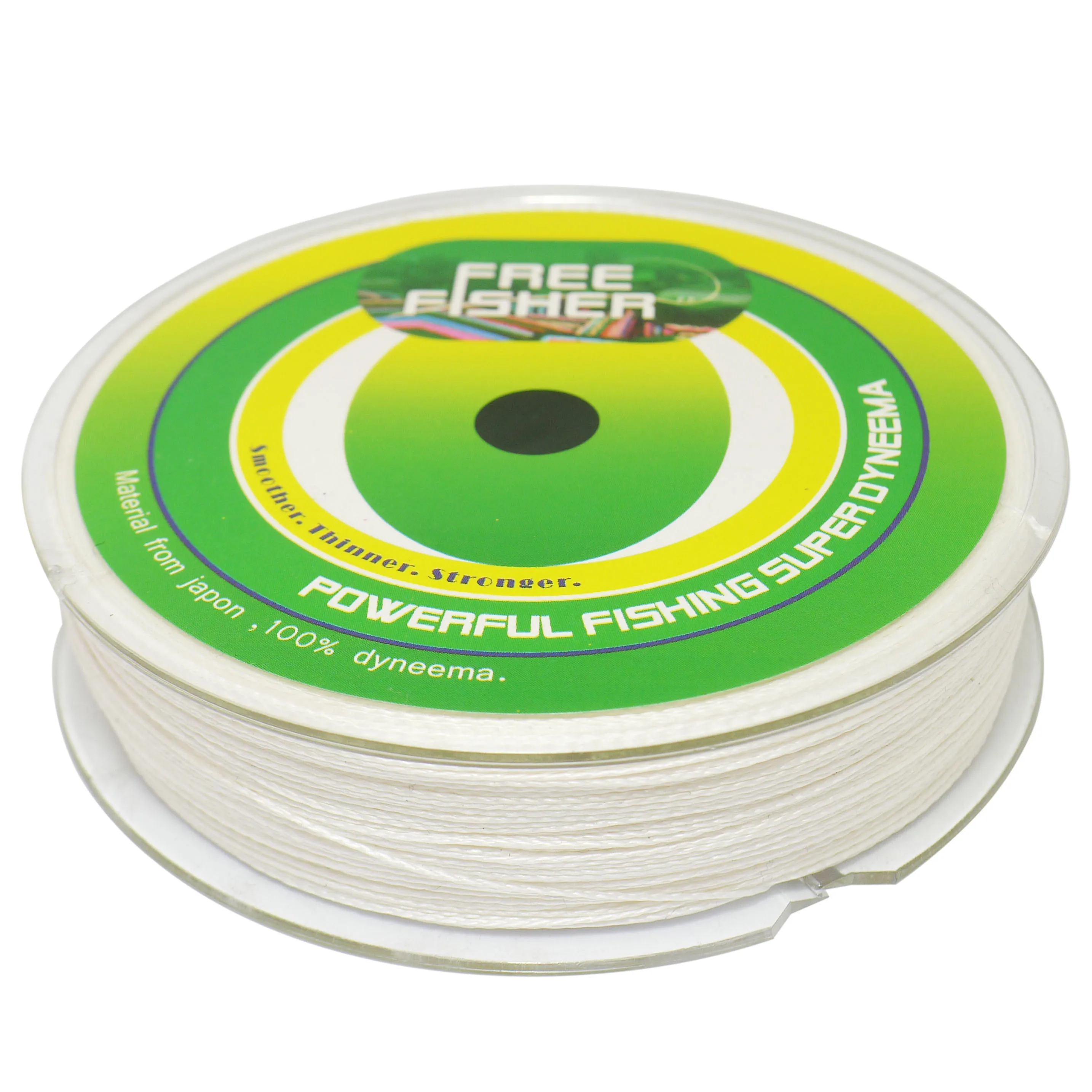 FREE FISHER 4 Strands White Braid Line 300m 15LB 35LB 50LB Multifilament Fishing PE Briaded Wire for Saltwater/Freshwater