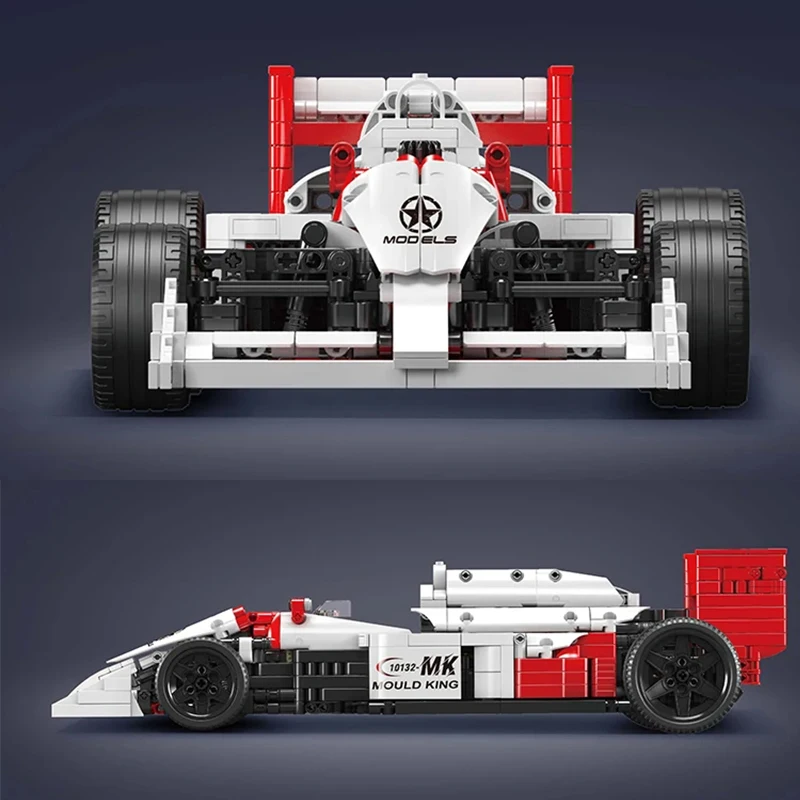 MOULD KING 10132 Technisches Rennwagen-Gebäude Brock The MP414 Formel F1 Rennfahrzeug Ziegelpuzzle-Spielzeug für Kinder Weihnachtsgeschenk