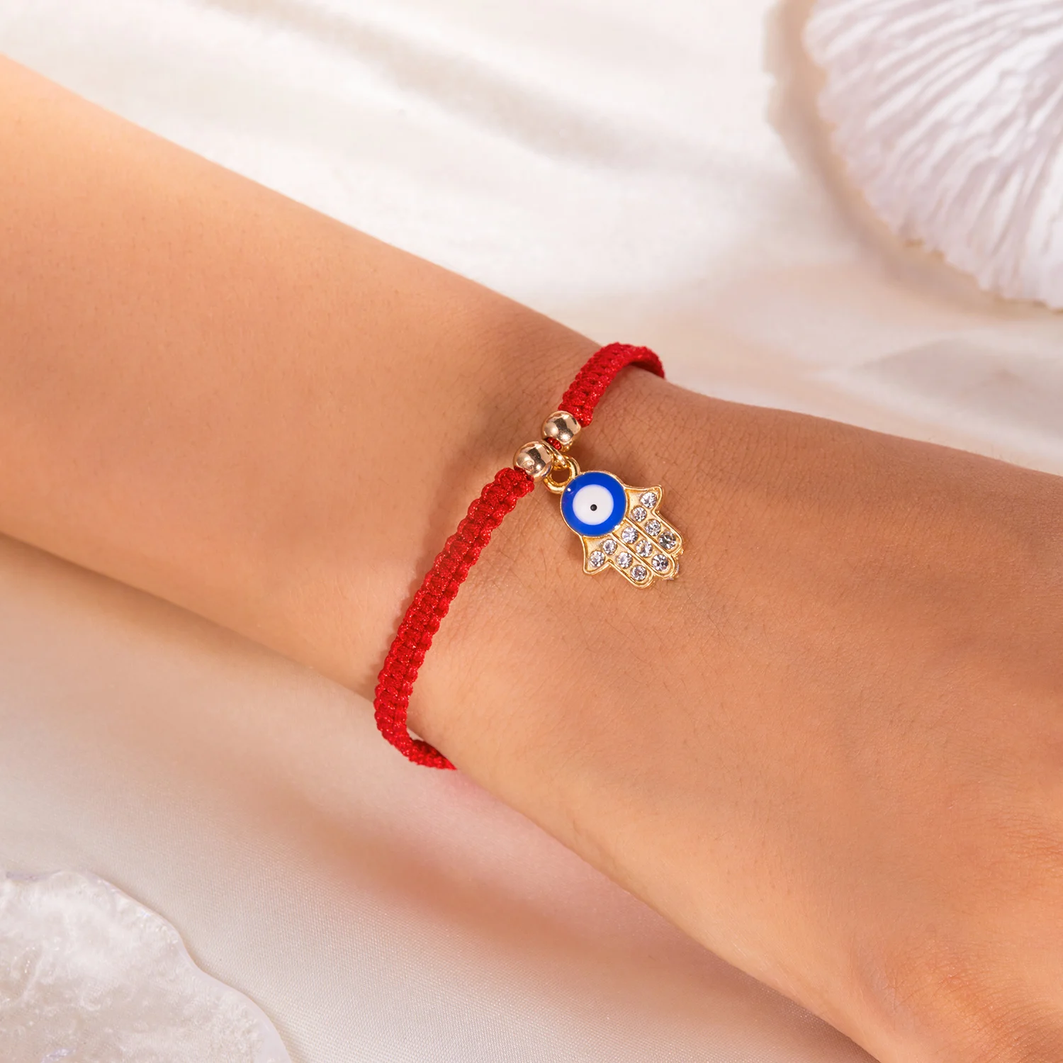 Neues Design 10 Stil Glück rotes Seil blau bösen Blick Armbänder für Frauen handgemachte geflochtene Paar Armbänder Amulett Freundschaft Schmuck – Detail 34