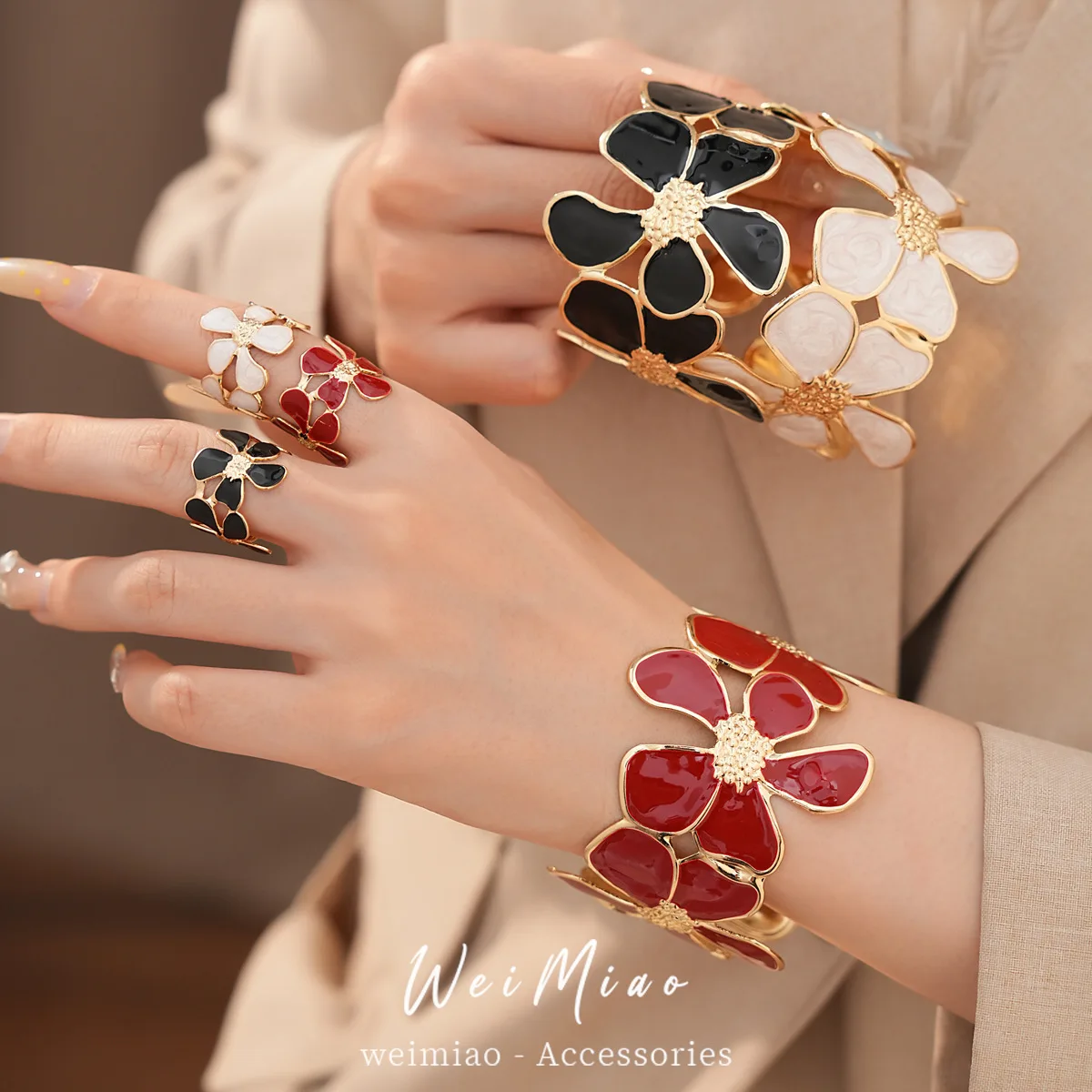 conjunto-de-pulseiras-com-motivos-florais-vintage-braceletes-chamativas-anel-aberto-com-esmalte-brilhante-joias-ousadas-para-festas-de-verao-presentes-para-mulheres-e-irmas