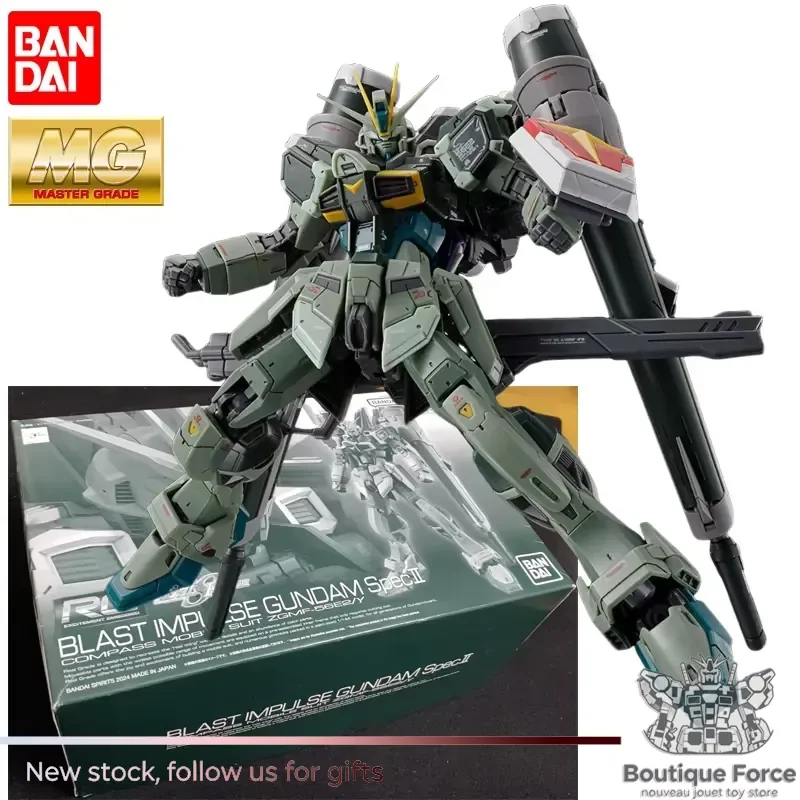 

BANDAI PB Limited MG 1/100 ZGMF-56E2/γ Blast Impulse Gundam Spec II Anime Action Figure Assembly Model Collection Toy