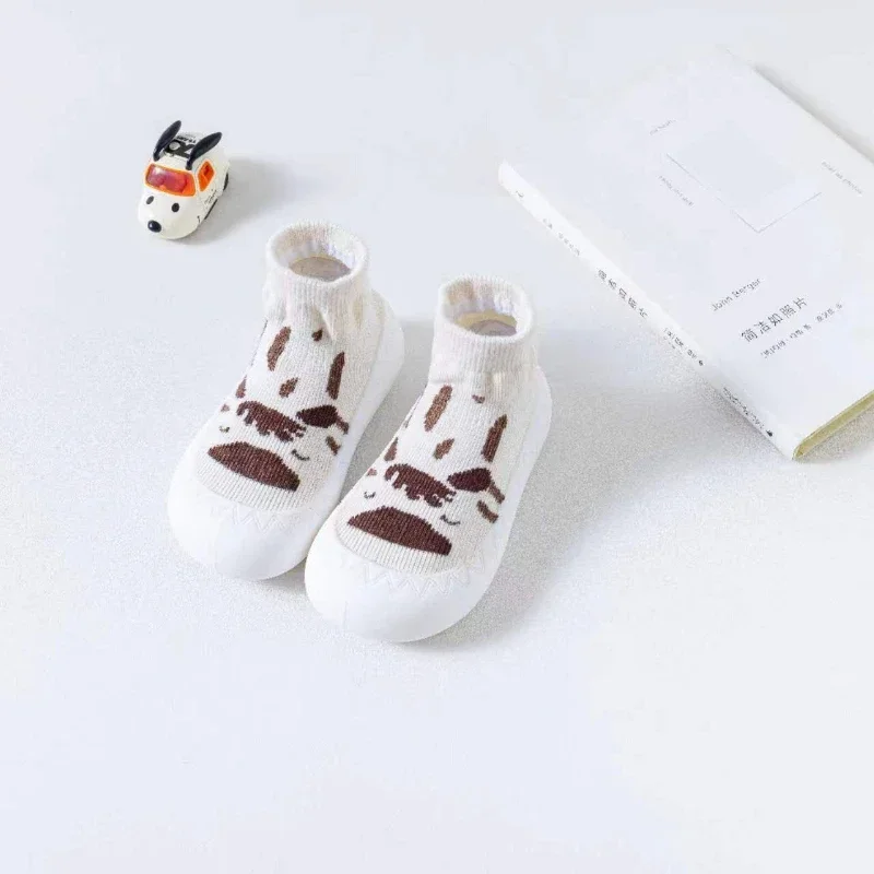 

Summer Style Summer Bag Head Cartoon Mid-tube Sock Shoes Baby Indoor Soft Sole Anti-slip Toddler Shoes Anti-collision Feet