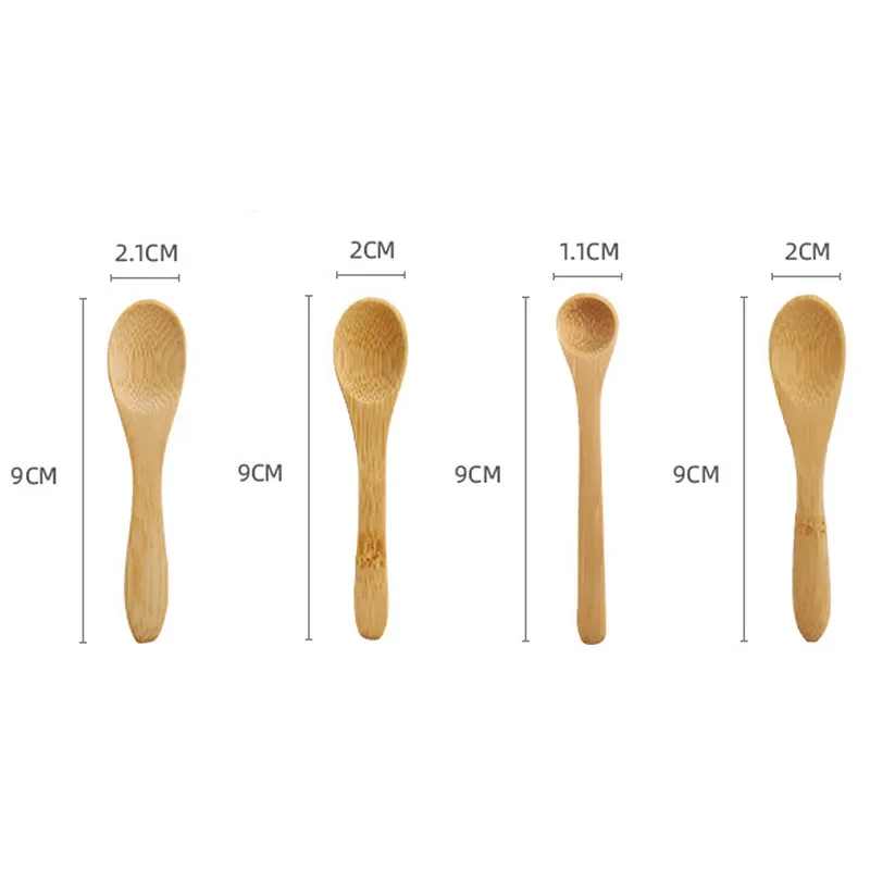 Mini cucchiaio di miele cucchiaio di sale cucchiaio di gelato per bambini ecologico in legno naturale cucchiaio da cucina da cucina cucchiai per mescolare il caffè