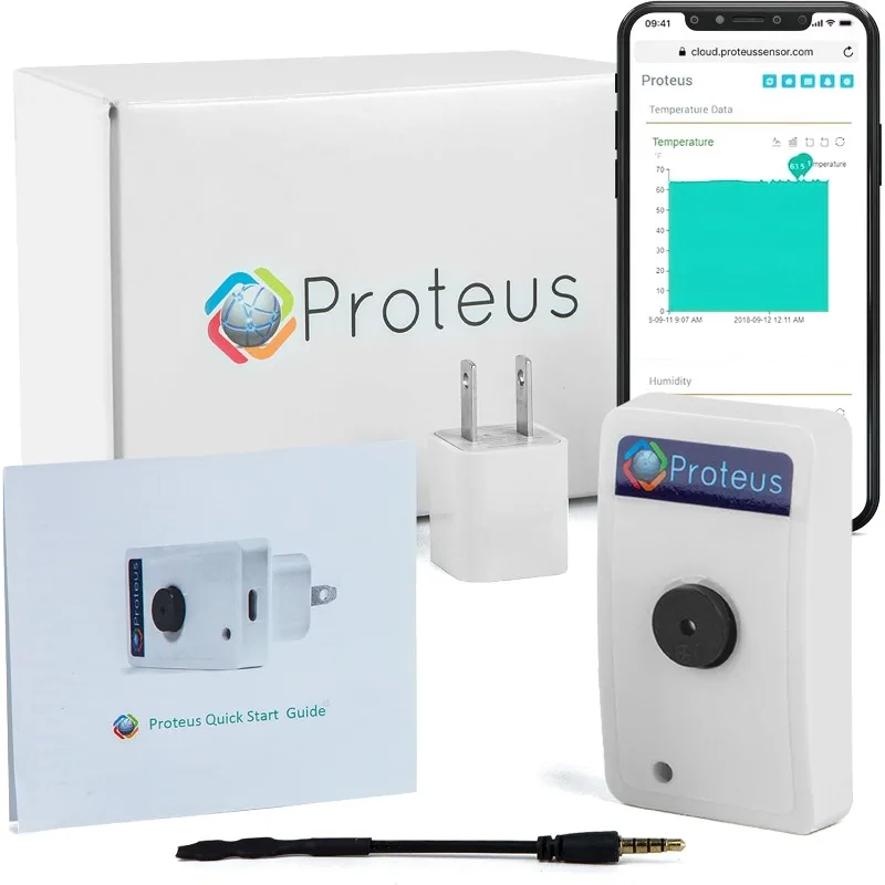 

Proteus AMBIO - Wifi Temperature Humidity sensor with Buzzer and Email/Text Alerts