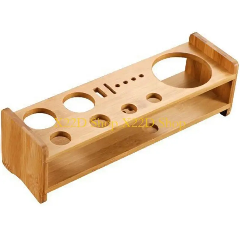 

X22D Elegant Wooden Bartender Set Shelf Stores Shakers Strainers Mixers In Simple Bartending Tool Shelf