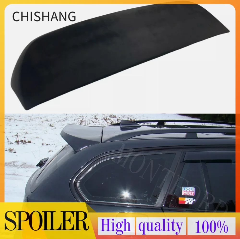 

Glossy black+carbon fiber Car Styling Rear JDM Boot Trunk Ducktail Drift Spoiler Trunk Wing Lid Lip (FOR BMW E91 Touring) 1pcs