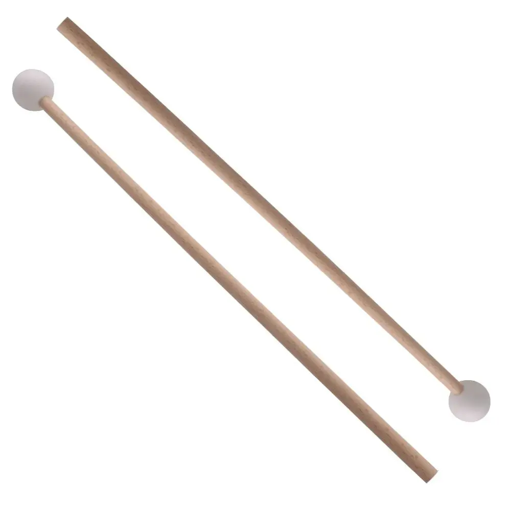 2PCS Multi Functional Solid Wood Handle Mallets Musical Instrument Parts Children's Toys Percussion Sticks Drumsticks