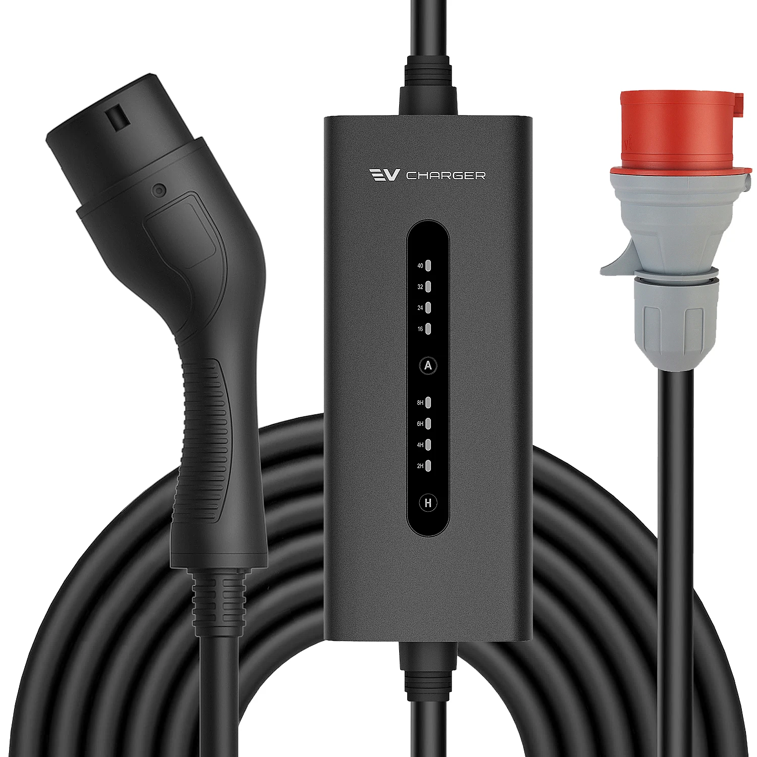 Portable EV Charger 22kW EV Mobile Charger 22kw 32A AC Plug & Play EV Portable Charger for Electric Car