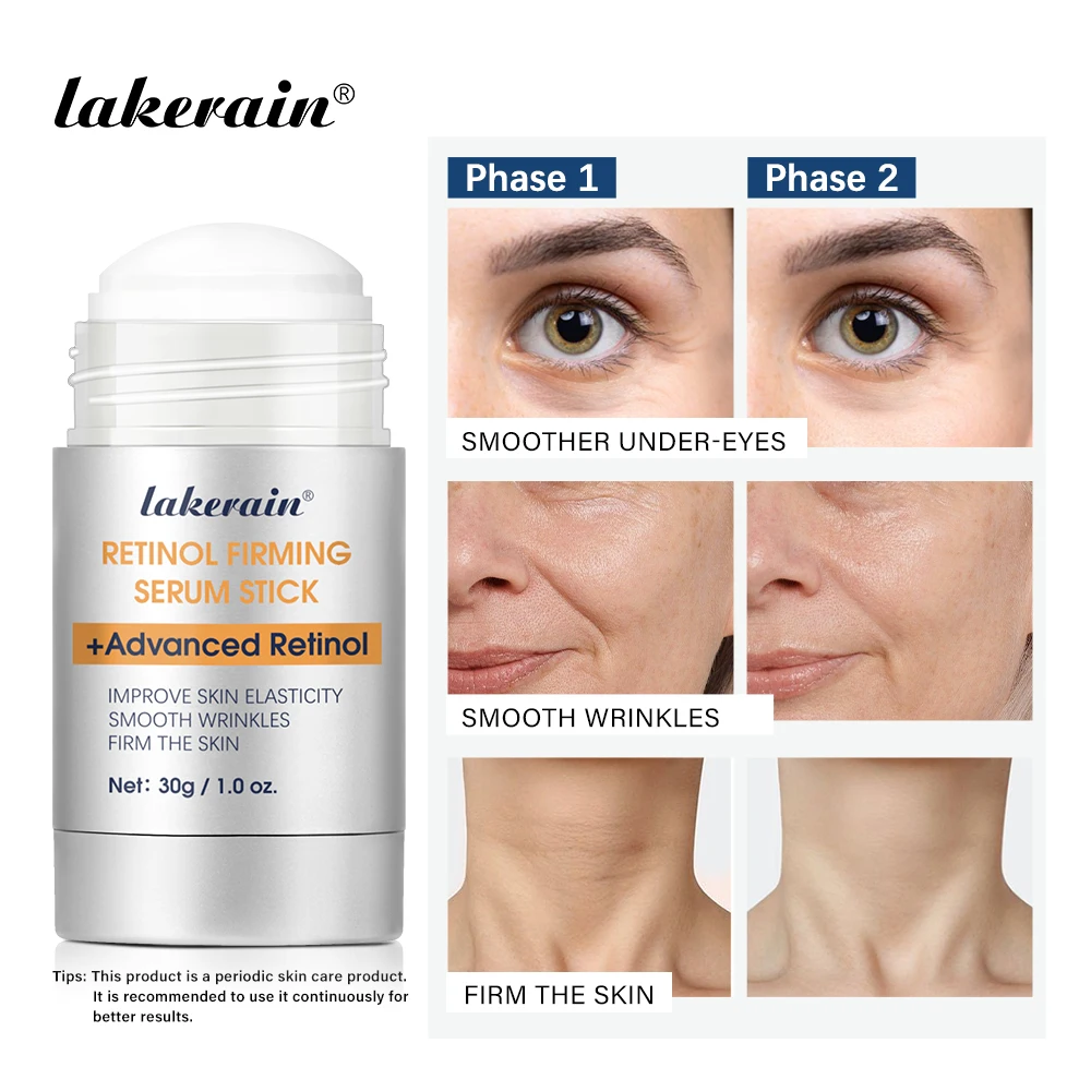 Retinol Eye Lifting Firming Cream Stick Dark Circles Firming Skin Instant Eye Repair Serum Stick For Women Eyes Care Product