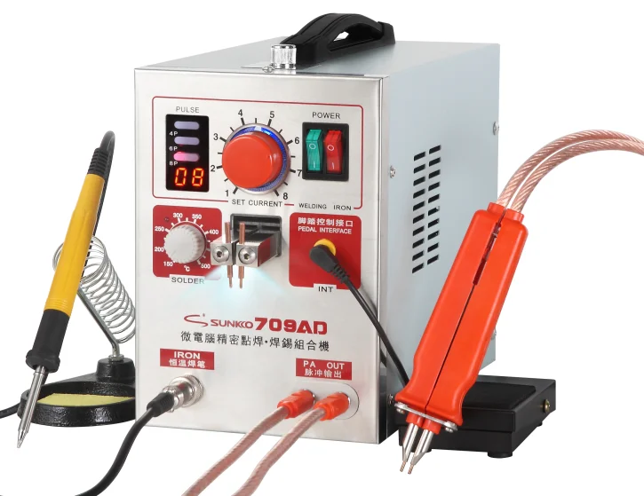 

SUNKKO 709AD 220V/110V 3.2KW Battery Spot Welder with HB-70B Welder pen for 18650 Spot Welding Machine