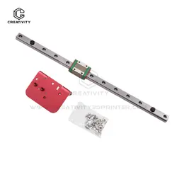 Ender3 X-Axis Linear Guide Upgrade Kit MGN12C 310/375mm Length with Fixed Backplate Compatible with Ender3/Pro/CR10/10S