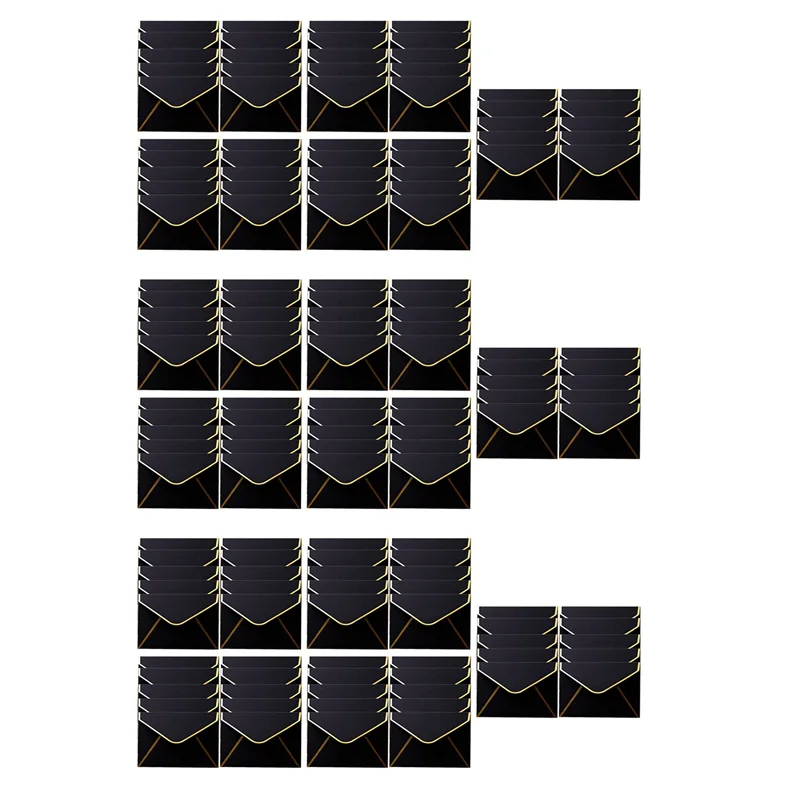 

AM-150 шт. мини-конверты, конверты для подарочных карт, конверты для персонализированных подарочных карт, свадебные конверты или карты места, черные