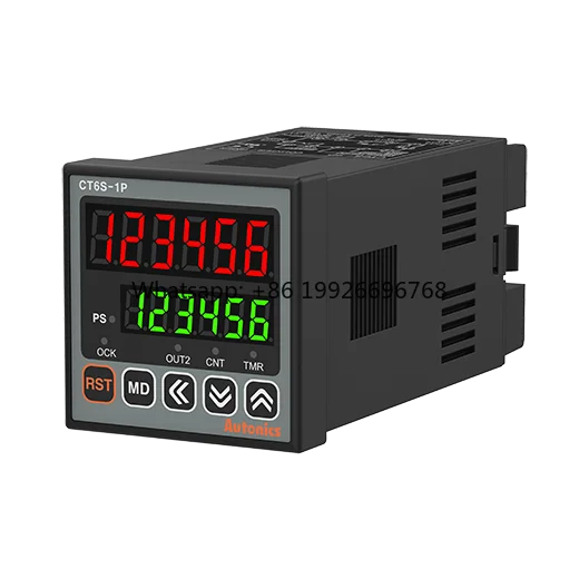 

Autoinics Counter/Timer CT6S-1P4 W48xH48mm 6-Digit LED 1 Preset PNP or NPN Input Prescale Value Setting